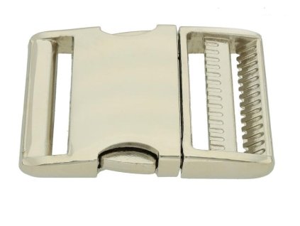 heavy aluminium side release buckle nickel plated 4454 l