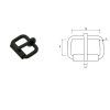 roller buckle black 2688 l
