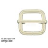 sliding bar buckle nickel plated 2651 l